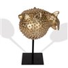 Gild Design House Gilded Decorative Puffer Fish - Gold - 5-in x 7-in x 9-in