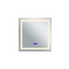 CWI Lighting Abigail Sqaure Mirror with LED Light - 3,000 K - 36-in - Matte White