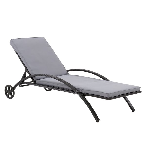 Corliving Parksville Patio Lounge Chair, Patio Lounge Chair Cushions Canada