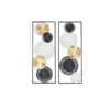 Gild Design House Torin Metal Wall Decor - Gold/Black/White - 13.5-in x 1.5-in x 35.5-in - Set of 2