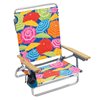 RIO Beach 5-Position Lay-Flat Beach Chair - Print