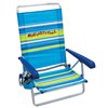 Margaritaville 5-Position Beach Chair-Blue Stripe