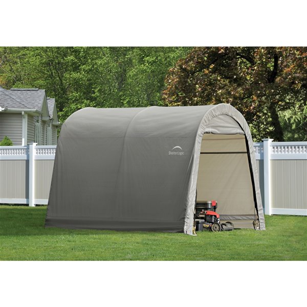 Box Roundtop Storage Shelter 10x10x8 Ft, Round Top Storage Shed