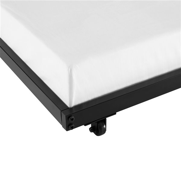 Twin Roll Out Trundle Bed Frame Black, Basic Trundle Bed Frame