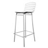 Manhattan Comfort Madeline Barstool - 27.95-in - Silver and Black
