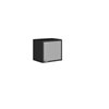 Manhattan Comfort Smart Floating Cube Cabinet - 13.77-in - Black and Grey