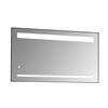 GEF Sage Collection Frameless LED Crystal Clear Wall Bathroom Mirror - 47-in