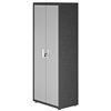 Manhattan Comfort Fortress Tall Garage Cabinet with 4 Shelves - Metal - 30.3-in x 74.8-in - Grey