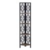 Monarch Specialties Bookcase Etagere - Dark Taupe and Black Metal - 62-in H