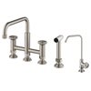 Kraus Urbix Kitchen Faucet and Filter Faucet in Spot Free Stainless Steel