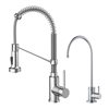 KRAUS Bolden Pull-Down Kitchen Faucet and Filter Faucet in Chrome