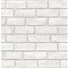 Scott Living District Brick Self-Adhesive Wallpaper - 20.5-in x 18-ft - White