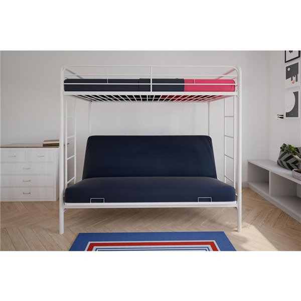 Dhp Bunk Bed Over Futon Twin, Bunk Bed With Futon Bottom Canada