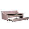 Novogratz Her Majesty Daybed and Trundle - Twin - Light Pink