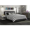 DHP Maddie Upholstered Bed - Full - 39.5-in x 58.5-in x 79-in - Black