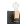 Artcraft Lighting Skyline AC11101 1-Bulb Wall Light - 4.75-in - Dark Bronze/Satin Brass