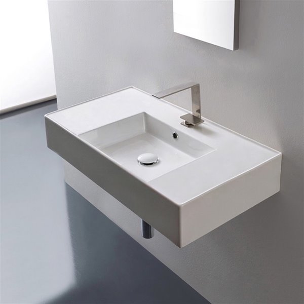 Nameeks Teorema Wall Mounted Sink In, Wall Mount Bathroom Sinks Canada