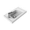 Nameeks Frame Wall Mounted Bathroom Sink in White - Rectangular - 16.86-in x 11.02-in