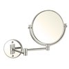 Nameeks Glimmer Wall Mounted Makeup Mirrors In Satin Nickel - 4.5-in x 8-in x 8-in