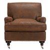 Safavieh Chloe Club Faux Leather Chair - Brown/Espresso