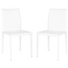 Safavieh Karna 19-in H Dining Chair  - White Seat and Finish (Set Of 2)