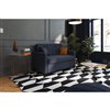 Dorel SignatureDevon Linen Sleeper Sofa with Memory Foam Mattress - Twin - Blue