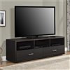 Ameriwood Home Clark TV Stand for TVs up to 70-in - 59.6-in x 14.8-in x 18.9-in - Espresso