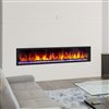 Dynasty Cascade Smart Control Electric Fireplace - 74-in - Black