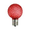 Northlight Faceted LED G40 Christmas Replacement Bulbs - Red - Pack of 25