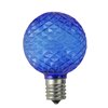 Northlight Faceted LED G50 Christmas Replacement Bulbs - Blue - Pack of 25