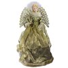 Northlight Lighted Angel in Gown with Harp Christmas Tree Topper - 16-in - Gold and Brown