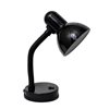 Simple Designs Basic Metal Desk Lamp with Flexible Hose Neck - Black - 13.85-in