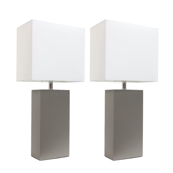 Elegant Designs Modern Leather Table, Touch Bedroom Lamps Canada