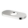 Bathroom Faucet Deck Plate in Brushed Nickel Finish - Diameter 5.5-in