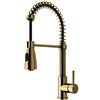VIGO Brant Pull-Down Spray Kitchen Faucet (in Matte Brushed Gold)