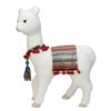 Northlight White 14-in Plush Bohemian Standing Llama Christmas Tabletop Decoration