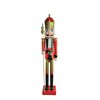 Northlight Red 72-in Giant Wooden Nutcracker King Christmas Tabletop Decoration