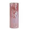 Northlight Snowflake Christmas Candle Holder - 6.5-in - Pearly Pink
