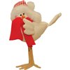 Northlight Beige and Red 8.25-in Standing Bird with Scarf Christmas Tabletop Decoration