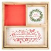 Northlight Set of 3 Merry Christmas Wood Plaques and Serving Tray with Handles