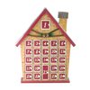 Northlight Red and Beige 15-in House with Advent Calendar Christmas Tabletop Decoration