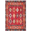 Safavieh Montage Rectangular Area Rug - Machine-Made - 7.5-ft x 5.1-ft - Red and Black