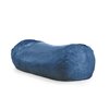 Best Selling Home Decor Baron Traditional 8 Ft Suede Bean Bag Chair, Midnight Blue