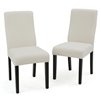Best Selling Home Decor Corbin Ivory Fabric Dining Chair (Set of 2)