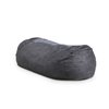 Best Selling Home Decor Baron Traditional 8 ft Suede Bean Bag Chair, Black