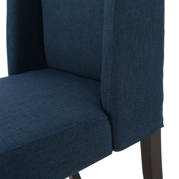 Best Ing Home Decor Rory Navy Blue, Navy Blue Patterned Dining Chairs