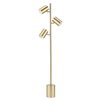 Globe Electric Pratt 3-Light Floor Lamp with Large Weighted Base - 63-in - Matte Soft Gold