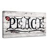 Ready2HangArt 'Peace' Holiday Canvas Wall Art - 12-in x 24-in