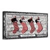 Ready2HangArt 'Stockings' Holiday Canvas Wall Art - 8-in x 16-in