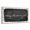 Ready2HangArt 'Merry Christmas Y'all' Canvas Wall Art - 8-in x 16-in